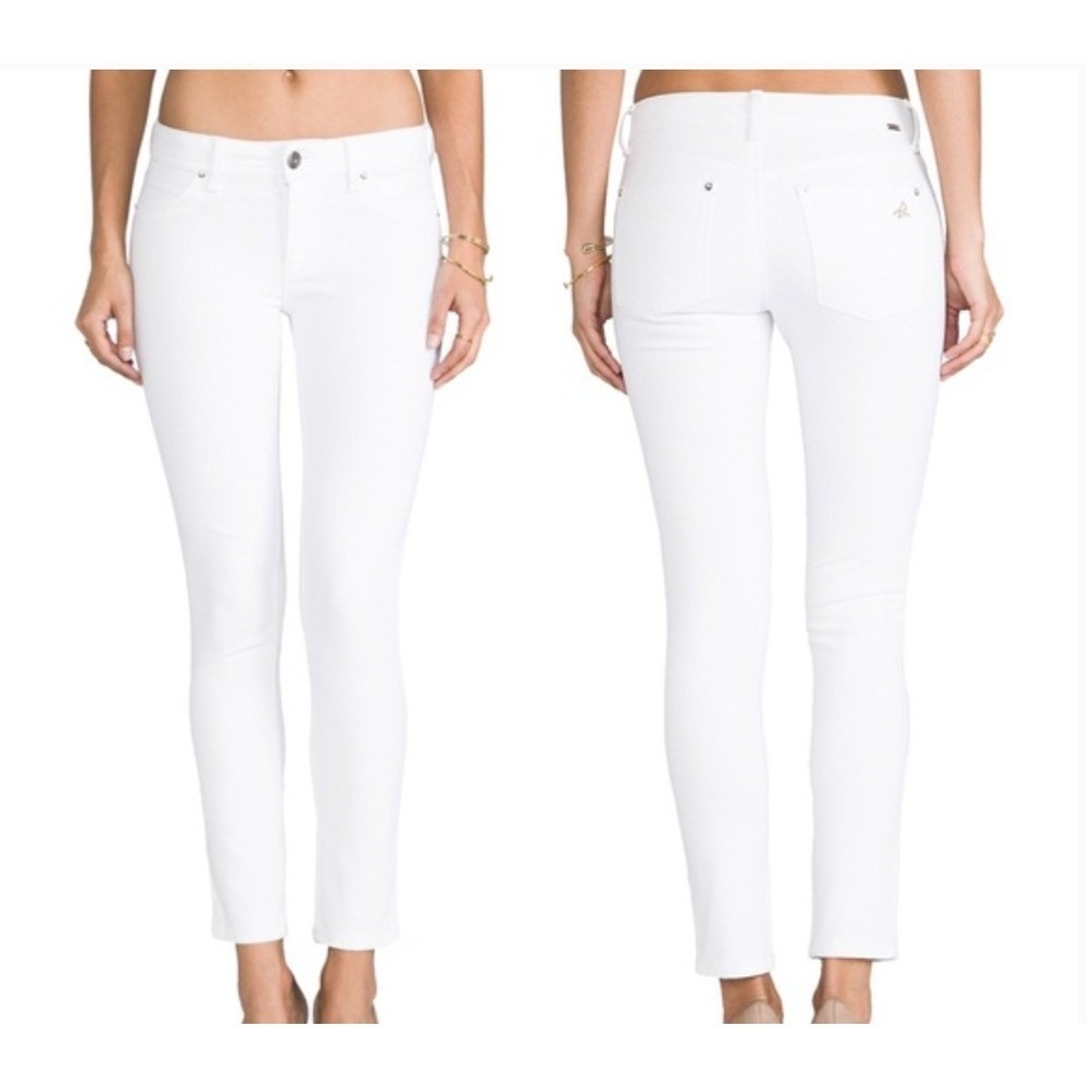 DL1961 Emma Legging Jeans Womens 32 White 4-Way Stretch Skinny Denim‎ Minimalist